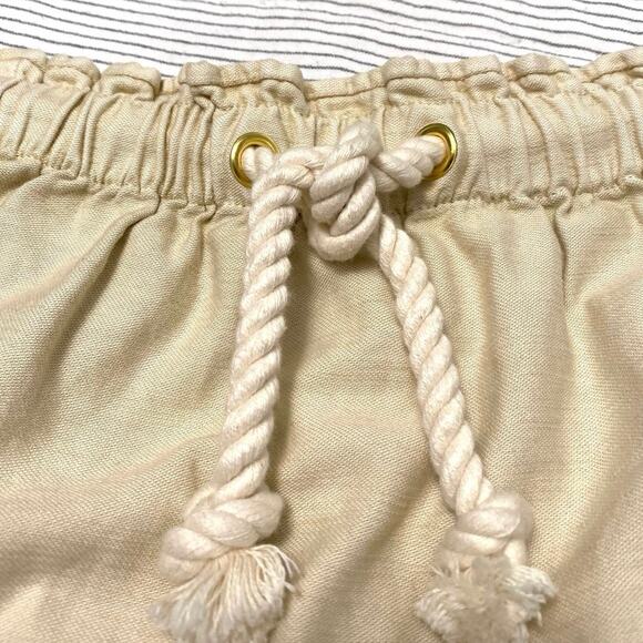 NWOT J. Crew Womens Tie Waist Pull On Mini Skirt Size XS Beach Preppy Neutral - Picture 9 of 9
